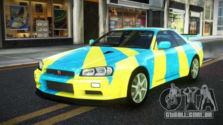 Nissan Skyline R34 JaP S4 para GTA 4