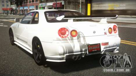 Nissan Skyline R34 ZL-R S6 para GTA 4