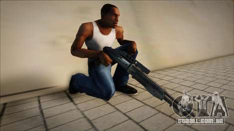 Espingarda de Combate Cromada para GTA San Andreas