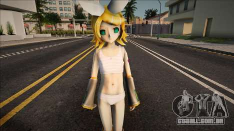 Kagamine Rin em um maiô para GTA San Andreas