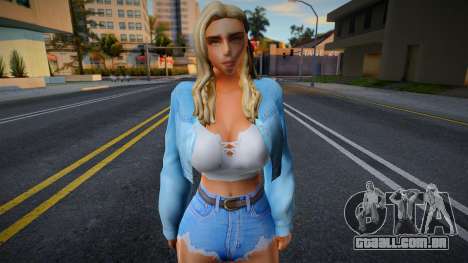 Rapariga no estilo de CA 22 para GTA San Andreas