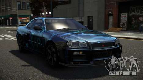 Nissan Skyline R34 ZL-R S12 para GTA 4