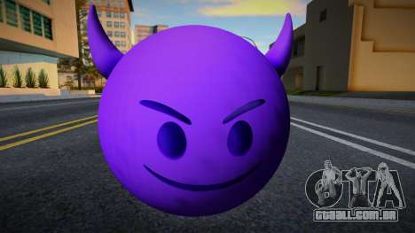 Emoji con Cara de Diablo Morado para GTA San Andreas