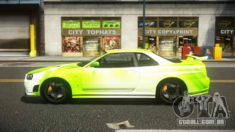 Nissan Skyline R34 ZL-R S8 para GTA 4