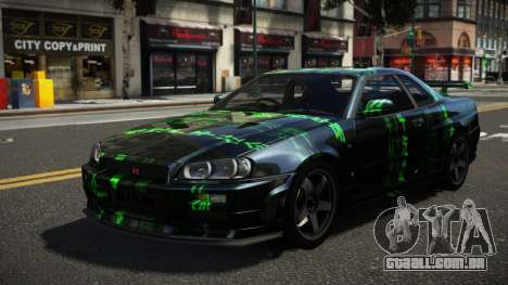 Nissan Skyline R34 ZL-R S10 para GTA 4