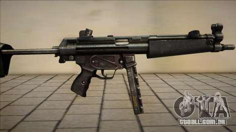 Mp5 cromado para GTA San Andreas