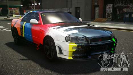 Nissan Skyline R34 ZL-R S5 para GTA 4