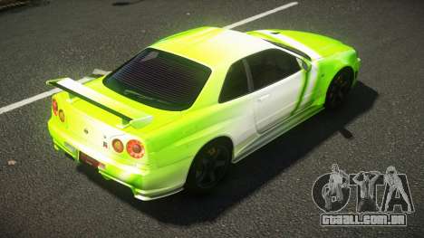 Nissan Skyline R34 ZL-R S8 para GTA 4