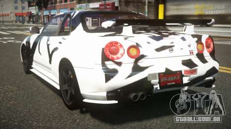 Nissan Skyline R34 ZL-R S14 para GTA 4