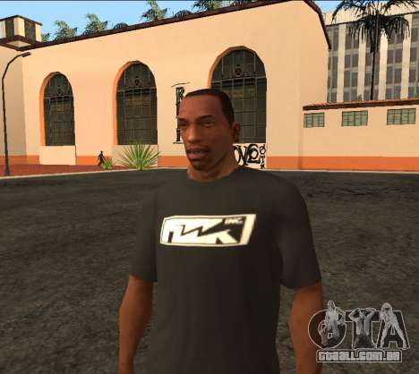 Camiseta preta FOCK Inc. para GTA San Andreas