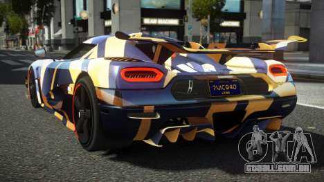 Koenigsegg Agera One RWZ S4 para GTA 4