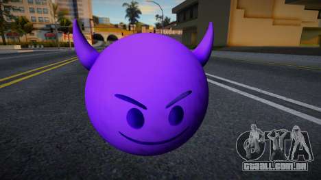 Emoji con Cara de Diablo Morado para GTA San Andreas