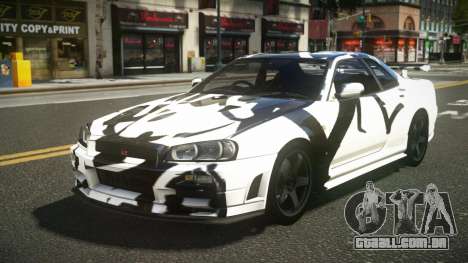 Nissan Skyline R34 ZL-R S14 para GTA 4