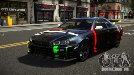 Nissan Skyline R34 ZL-R S5 para GTA 4