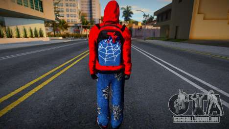 Spiderman Hoodie Boy para GTA San Andreas