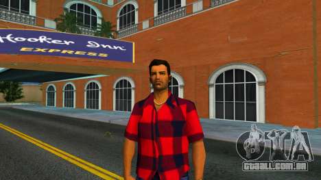 Tommy Vercetti em uma camisa de flanela para GTA Vice City