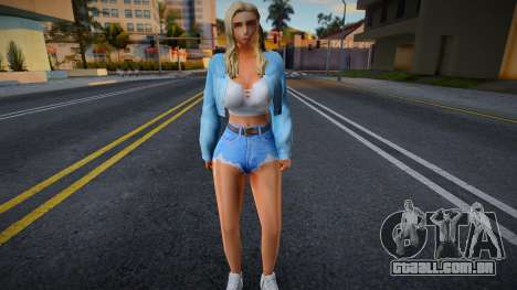 Rapariga no estilo de CA 22 para GTA San Andreas