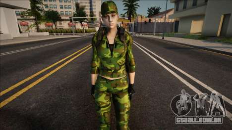 Jill Army para GTA San Andreas