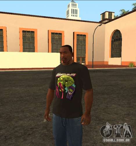 Camiseta Popcult Preta (Snake) para GTA San Andreas