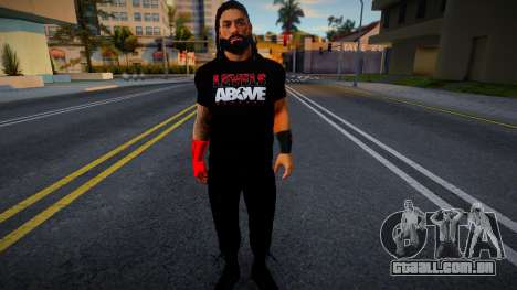 Roman Reigns T-Shirt with Gloves (LEVELS ABOVE) para GTA San Andreas