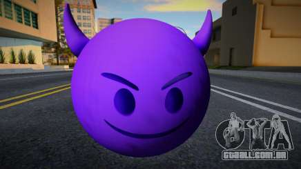 Emoji con Cara de Diablo Morado para GTA San Andreas