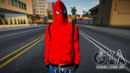 Spiderman Hoodie Boy para GTA San Andreas