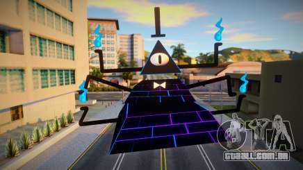 Bill Cipher en su forma física al inicio del Rar para GTA San Andreas