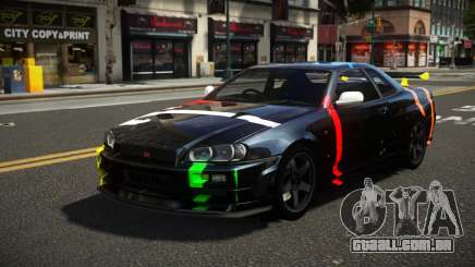 Nissan Skyline R34 ZL-R S5 para GTA 4