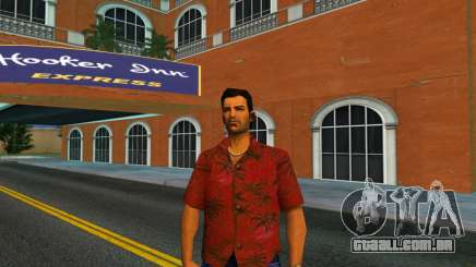 Nova camiseta vermelha para Tommy Vercetti para GTA Vice City