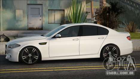 BMW M5 Branco Stock para GTA San Andreas