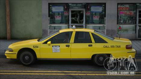 Chevrolet Caprice Classic Taxi 1991 para GTA San Andreas