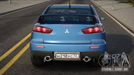 Mitsubishi Lancer Evolution Blue para GTA San Andreas