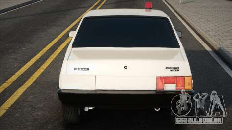 VAZ 21099 Branco com luz intermitente para GTA San Andreas