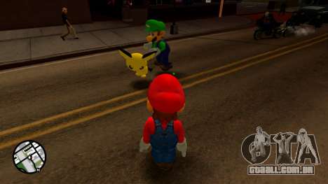 Luigi de Super Smash Bros Melee para GTA San Andreas