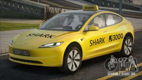 Tesla Model 3 Shark Taxi para GTA San Andreas