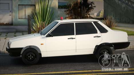 VAZ 21099 Branco com luz intermitente para GTA San Andreas