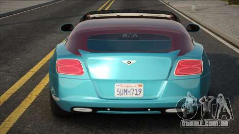 Bentley Continental GT 2014 Blue para GTA San Andreas