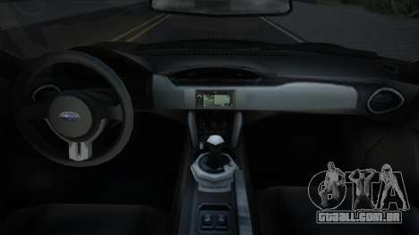 Subaru BRZ 2013 Blek para GTA San Andreas