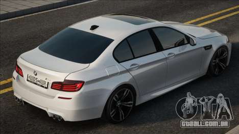 BMW M5 Branco Stock para GTA San Andreas