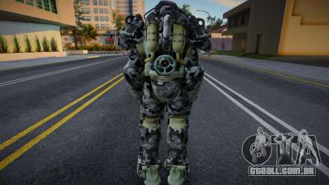 T-60 Power Armor - SAPD Urban Camo para GTA San Andreas