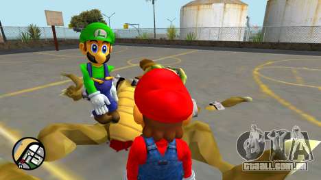 Luigi de Super Smash Bros Melee para GTA San Andreas