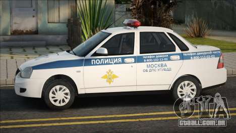 Lada Priora 2170 Polícia Polícia de Trânsito 201 para GTA San Andreas