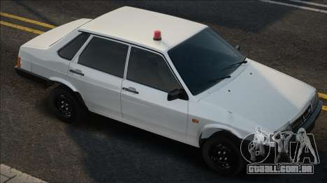 VAZ 21099 Branco com luz intermitente para GTA San Andreas