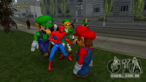 Luigi de Super Smash Bros Melee para GTA San Andreas