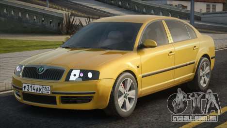 Skoda Superb Yellow para GTA San Andreas