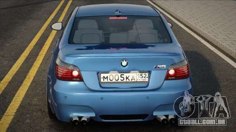 BMW M5 E60 Blu para GTA San Andreas