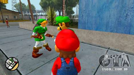 Luigi de Super Smash Bros Melee para GTA San Andreas