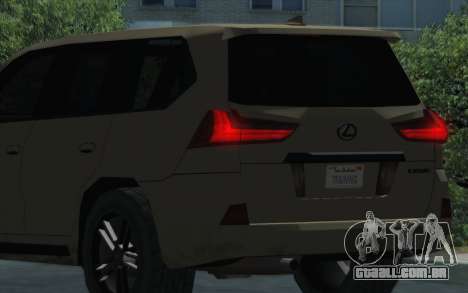 Lexus LX 570 lowpoly para GTA San Andreas