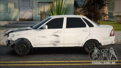 Lada Priora Branco Quebrado para GTA San Andreas