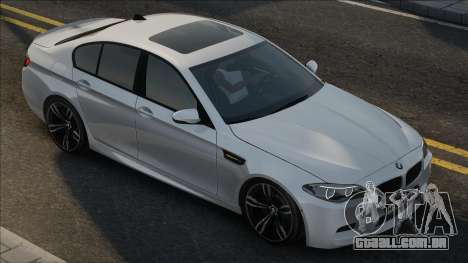 BMW M5 Branco Stock para GTA San Andreas